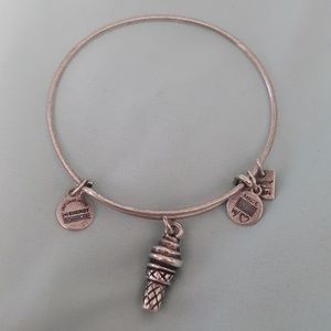Alex & Ani Original Silver Ice Cream Cone Bracelet